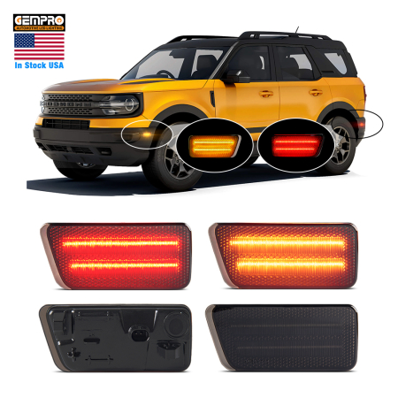 CANbus Error Free Front Rear LED Side Marker for Ford Bronco Sport 2021- Car Fender Light - image 1