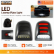 Direct Fit White Red Rear Lamp Led Number Plate Light Smoked Finish for Chevrolet Silverado Avalanche GMC Sierra - image 1