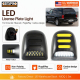 Dual Color White Yellow LED Number Plate Light Rear Tail Light Smoked Finish for Chevrolet Silverado GMC Sierra Yukon - image 1