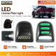 For Chevrolet Silverado Tahoe Suburban GMC Sierra Yukon Escalade Smoked Housing White Green LED License Plate Tag Light - image 1