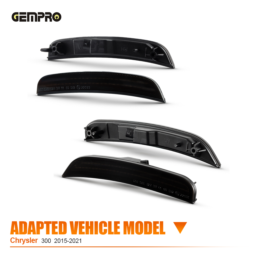 Ice Blue for Chrysler 300 2015-2021 Cool Custom Color Full Set Bumper Fender Turn Signal Side Marker Light - image 5