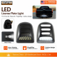 LED Rear License Plate Light White for Chevy GMC Cadillac Silverado Sierra Tahoe Yukon Escalade Smoke Lens - image 1