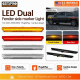 LED Side Fender Marker Light Front Amber Rear Red for GMC Sierra 2500 3500 HD 2020-2021 Clear Lens 4PCS - image 1