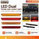 LED Side Fender Marker Light Front Amber Rear Red for GMC Sierra 2500 3500 HD 2020-2021 Orange Red Lens 4PCS - image 1