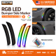 Multi Color RGB Side Marker for Dodge Charger 2015 2021 Remote Control Smoked Bumper Indicator Lamp - image 1