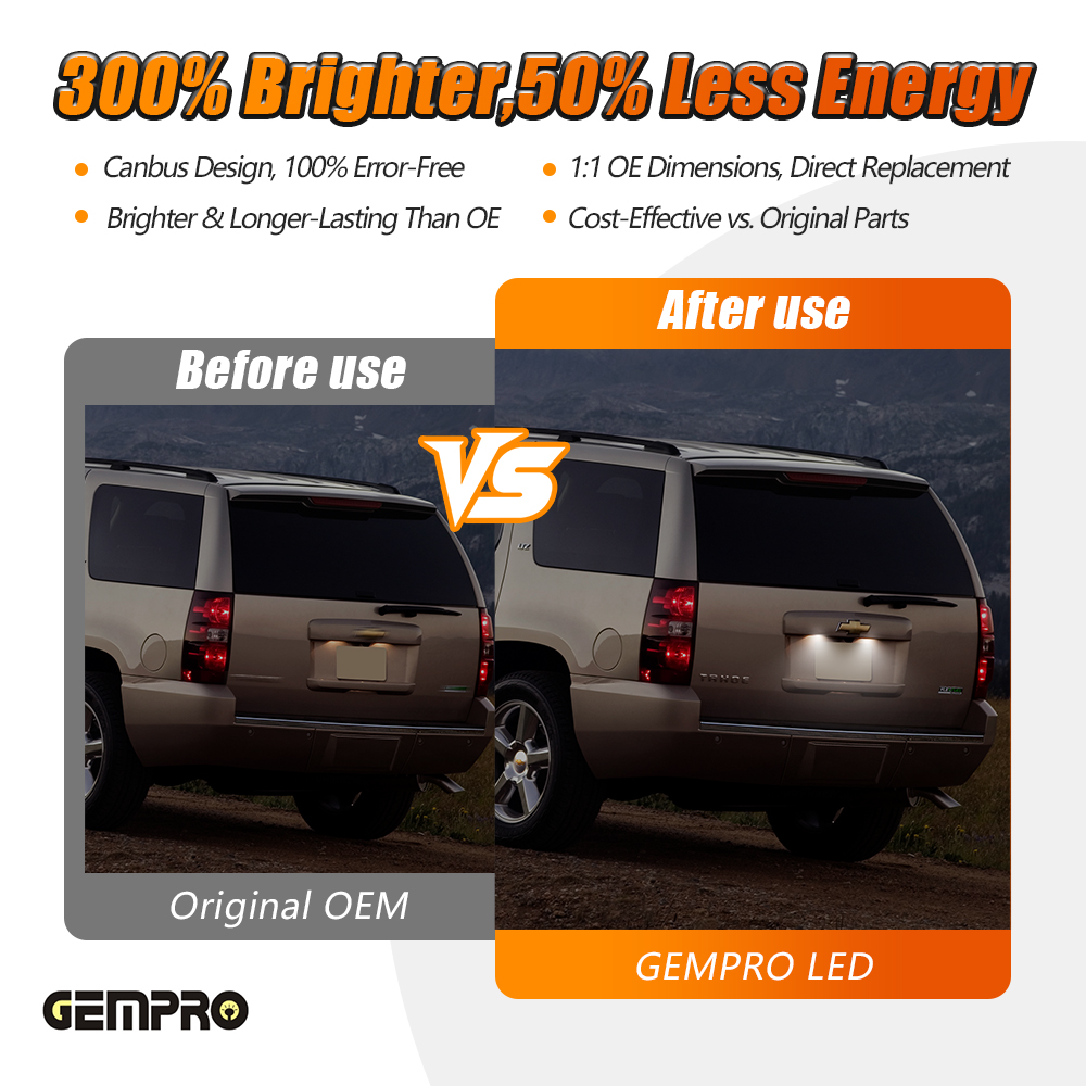 Plug and Play Car Led License Plate Light for Chevrolet Suburban/Tahoe for GMC Yukon Cadillac Escalade 2007-2014 - image 4