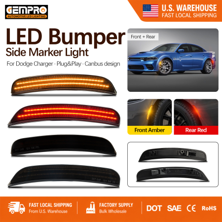 Plug and Play Front Rear Led Side Marker Light for Dodge Charger 2015-2021 Car Light - image 1