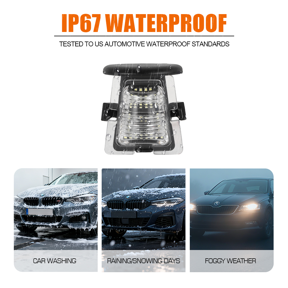 Plug-and-Play LED License Plate Light for Jeep Wrangler Jk 2007-2018 Car Accessories Light - image 2