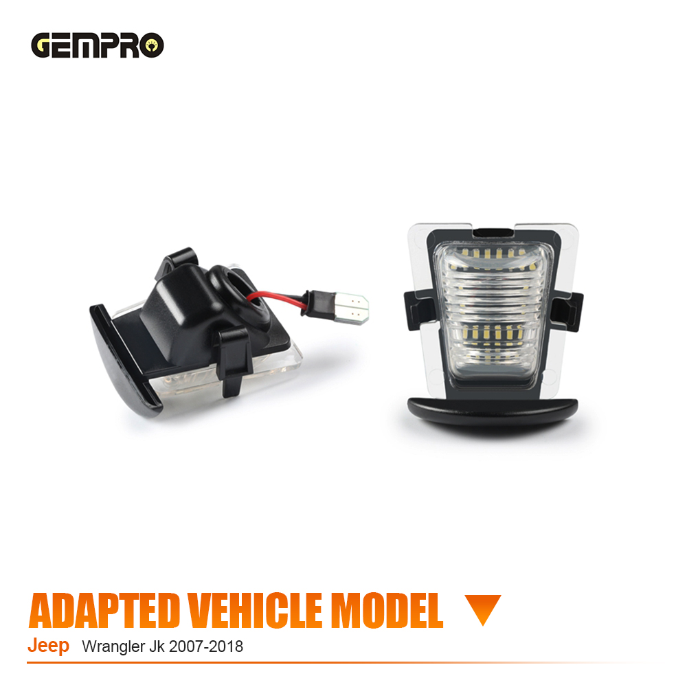 Plug-and-Play LED License Plate Light for Jeep Wrangler Jk 2007-2018 Car Accessories Light - image 5