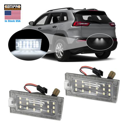 Plug-and-Play LED Registration Plate Light for JEEP CHEROKEE 2014-2018 Rear Number Plate Light - image 1