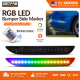 RGB LED Rear Side Marker Lights for Ford Mustang 2015 2023 Remote Control Bumper Reflector Lamp - image 1