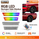 RGB LED Side Marker for Dodge Challenger 2008 2014 for Dodge Charger 2011 2014 Remote Control Front Rear Reflector Lamp - image 1