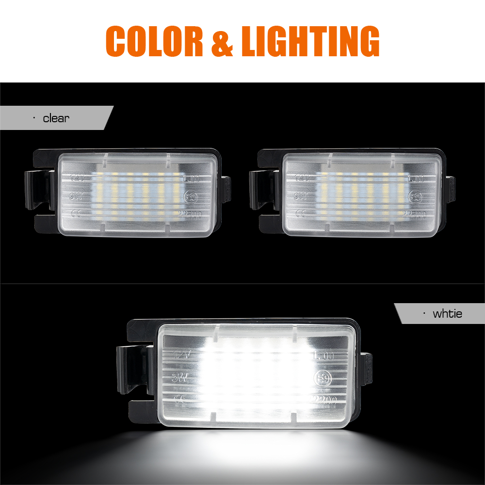 Super Bright LED Number Plate Light for Nissan G35 G37 Q60 Leaf Cube Tail License Plate Light - image 2