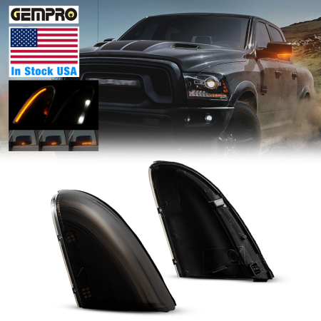 Truck Dynamic LED Mirror Turn Signal Light for Dodge RAM 1500 2500 3500 2009-2018 RAM 1500 Classic 2019-2022 - image 1