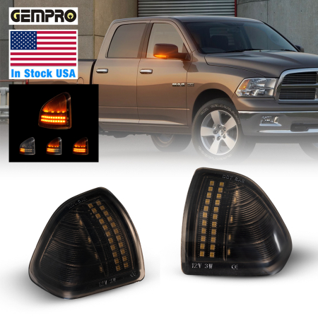 Truck LED Side Mirror Turn Signal for Dodge Ram 1500/2500/3500 2010 Ram 1500/2500/3500/4500/5500 2011-2014 - image 1